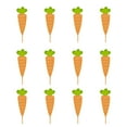 thumbnail image 1 of OutmaxHome 12 Pack Easter Carrot Birthday Cake Card Easter Party Decorations Disposable Birthday Cake Inserts, 1 of 6