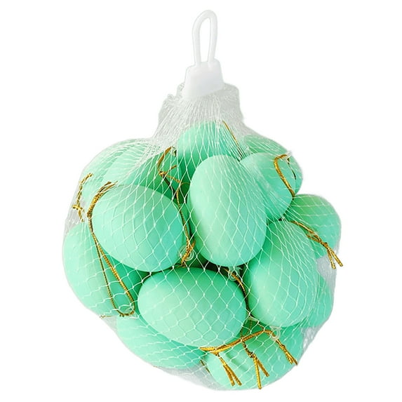 OutmaxHome 20 Pack Colorful Elastic Plastic Eggs DIY Painted Easter Gifts for Her Party Favors