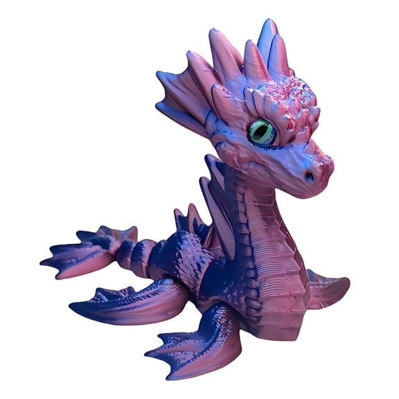 OutmaxHome 3D Printed Mini Sea Dragon Ornament, Cute Small Sea Dragon with Small Movable Joint, for Family Aquarium Tabletop Leisure Layout
