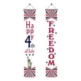 thumbnail image 1 of OutmaxHome 4th of July Door Banner Stripe Hanging Banner Independence Day Memorial Day Patriotic Porch Sign Home Yard Indoor Outdoor Decoration 11.8 x 70.9 Inch, 1 of 5