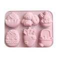 thumbnail image 1 of OutmaxHome 6 Pack Easter Silicon Chocolate Molds Easter Gifts for Her Cute Baking Tools for Candy Cake Kitchen Gadgets, 1 of 6