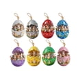 thumbnail image 1 of OutmaxHome 8 Pack Easter Eggs Decorations Wooden Hanging Ornaments Colorful for Easter Basket Tree Decor Party Favors Supplies, 1 of 7