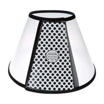 OutmaxHome Adjustable Recovery Pet Cone E-Collar for Cats Puppy Rabbit, Plastic Cat Cone Collar Wound Healing Practical Neck Cover, Neck Girth 6.3"-7.09"