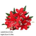 thumbnail image 1 of OutmaxHome Artificial Lily Silk Flowers Faux Fake Lilies Plants for Wedding Bouquet Home Party Indoor Table Hotel Office Vases Floral Arrangements Outdoor Garden Decor, 1 of 5