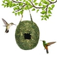 thumbnail image 1 of OutmaxHome Bird Houses for Outside Hanging, Natural Grass Hut, Hand Woven Hummingbird Nest for Garden Window Outdoor Home Decoration, 1 of 9