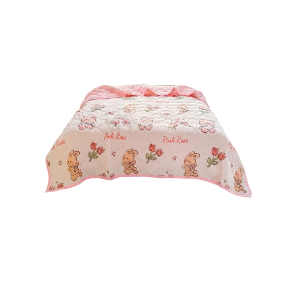 OutmaxHome Cartoon Pattern Summer Cooling Blanket, 59.1x78.7 Inch Cute Soft Breathable Cool Blanket, for Bed, Sofa, Camping
