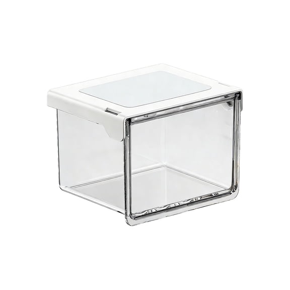 OutmaxHome Clear Under Shelf Drawer, Durable Slide Storage Box for Kitchen, Bathroom, Cabinet