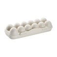 thumbnail image 1 of OutmaxHome Covered Egg Holders For Refrigerator, Plastic Storage Container/ Deviled Egg Tray Carrier with Lid Fits 12 Eggs, 1 of 6