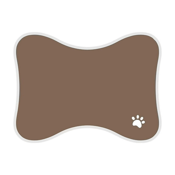 OutmaxHome Dog Food Mat Anti-Slip Silicone Dog Bowl Mat Thicker Pet Placemat Waterproof Cat Feeder Pad Puppy Kitten Feeding Mats Suitable Small Medium-Sized Dogs Cats Eating Tray