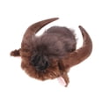 thumbnail image 1 of OutmaxHome Dog Horn Wig, Soft Halloween Bull Pet Costumes, Warm Ox Hat Dogs Wig Clothes Pet Dog Cat Bull Mane Horn Christmas Accessories Cosplay for Medium Large Dogs, 1 of 9
