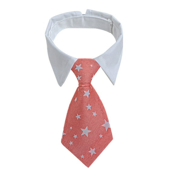 OutmaxHome Dog Neck Tie Collar, Adjustable Cute Pet Ties Collars Grooming Accessories Formal Wedding Costume for Medium Large Dogs, Dog Necktie Set