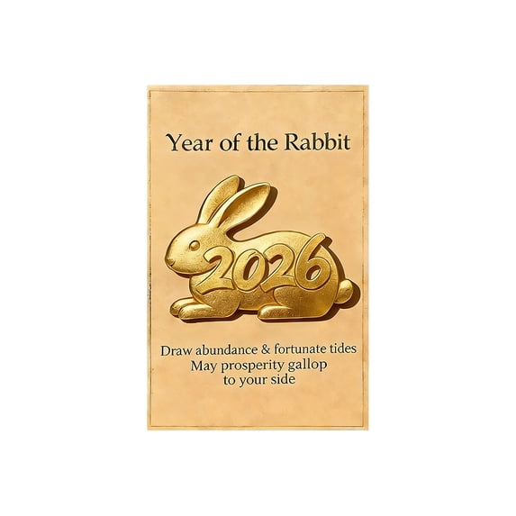 OutmaxHome Easter Bunny Pocket Easter Card Gifts for Her