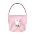 thumbnail image 1 of OutmaxHome Easter Cotton Tote Bag Storage Basket with Handle Easter Egg Storage Basket for K*ids,Easter Gift Basket, 1 of 6