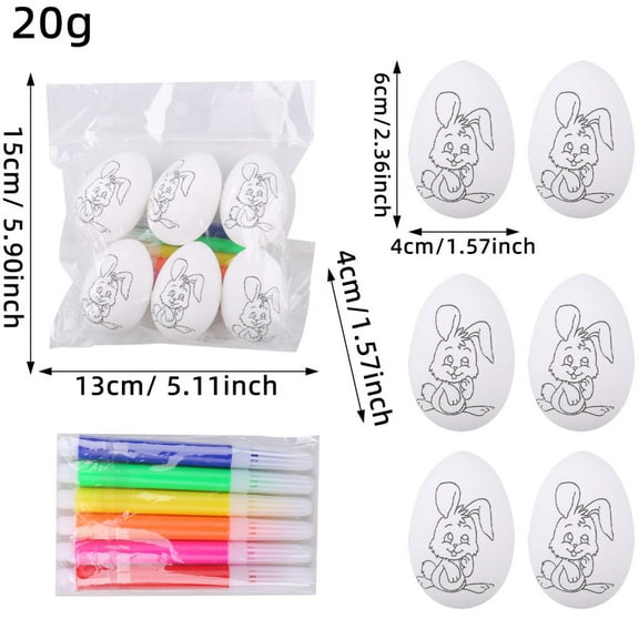 OutmaxHome Easter DIY Hand-painted Eggs Gifts Set Easter Gifts for Her Teens