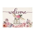 thumbnail image 1 of OutmaxHome Easter Door Mat for Front Door,Easter Decorations Easter Bunny Eggs Welcome Doormat Non-Slip Washable Happy Easter Entry Rug for Indoor Outdoor 23.6x15.7 Inch, 1 of 6