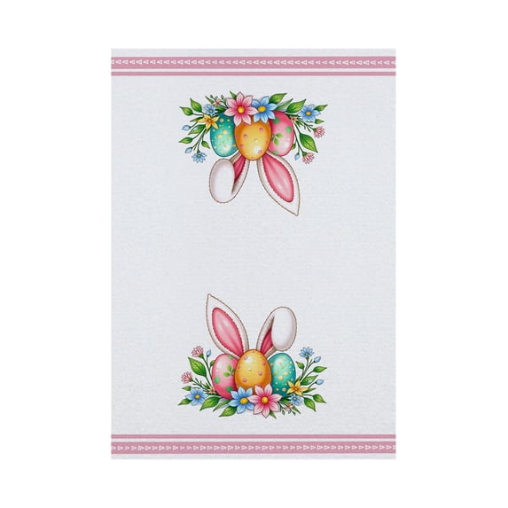 OutmaxHome Easter Kitchen Dishes Towels Cute Hand Towels 23.6x14.5 Inch Absorbent Kitchen Towels for Cooking and Baking