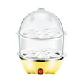 thumbnail image 1 of OutmaxHome Electric Egg Cooker, Double Stack, for Poached, Scrambled, Hard, Medium & Soft Boiled Eggs, Omelets and Steamed Dumplings, 1 of 4