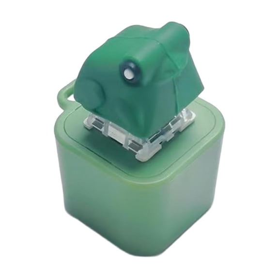OutmaxHome Frog Keychain with Sound and LED, Portable Clicker for Stress Relief, Gift for Friends and Families