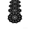 thumbnail image 1 of OutmaxHome Halloween Black Base White Line Spider Web Table Runner, 13x72 Inch Irregular Edge Table Runner, for Holiday Party, Dining Table, Home Gathering, Farmhouse, 1 of 6