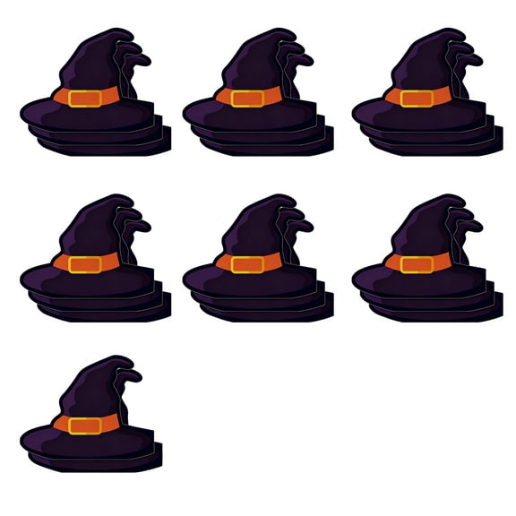 OutmaxHome Halloween Witch Hat Shaped Disposable Napkins Set of 20, Halloween Theme Shaped Napkins, for Holiday Party, Home Gathering