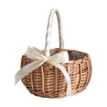 thumbnail image 1 of OutmaxHome Hand Woven Easter Baskets with Handheld for Personalized Storage,Easter Egg Basket Home Spring Easter Decor, 1 of 6