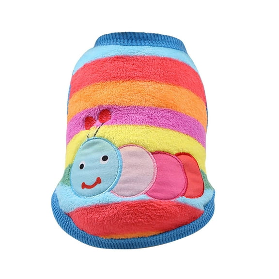 OutmaxHome Pet Dog Classic Knitwear Sweater Fleece Coat Thickening Warm Pup Dogs Shirt Winter Pet Dog Cat Clothes Puppy Customes Clothing for Small Medium Dogs