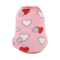 OutmaxHome Pet Dog Classic Knitwear Sweater Fleece Coat Thickening Warm Pup Dogs Shirt Winter Pet Dog Cat Clothes Puppy Customes Clothing for Small Medium Dogs