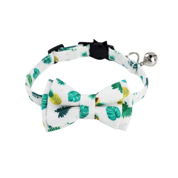 OutmaxHome Soft &Comfy Bowtie Dog Collar,Detachable and Adjustable Bow Tie Collar,for Small Medium Large Pet