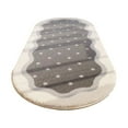 thumbnail image 1 of OutmaxHome Soft Fluffy Oval Rug, 16x32 Inch Non-Slip Washable Rug, for Livingroom, Bedroom, Kitchen, 1 of 8
