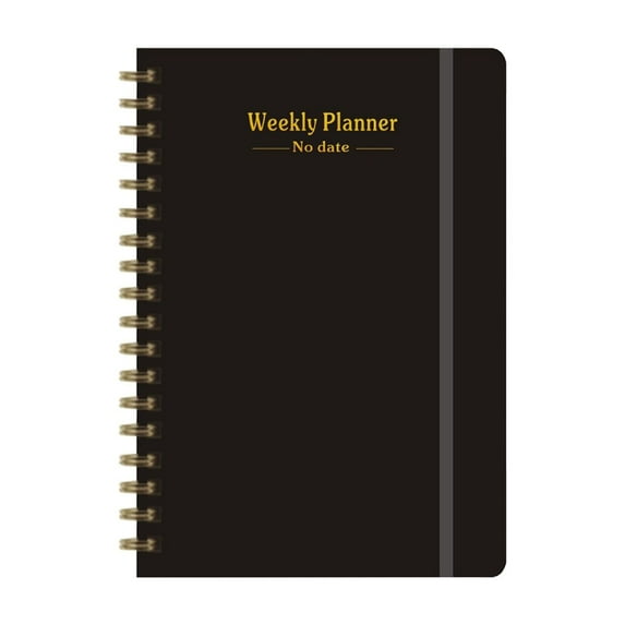 OutmaxHome Undated Daily Planner,Undated Planner with Hourly Schedules, Top Priorities Items and To Do List, Appointment Book for Time Management, 5.7 × 8.2 Inch