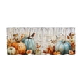 thumbnail image 1 of OutmaxHome Vintage Pumpkin Printed Short Curtain, 17.7x53.9 Inch Watercolor Pumpkin Curtain, Fall Harvest Home Window Decor, 1 of 8