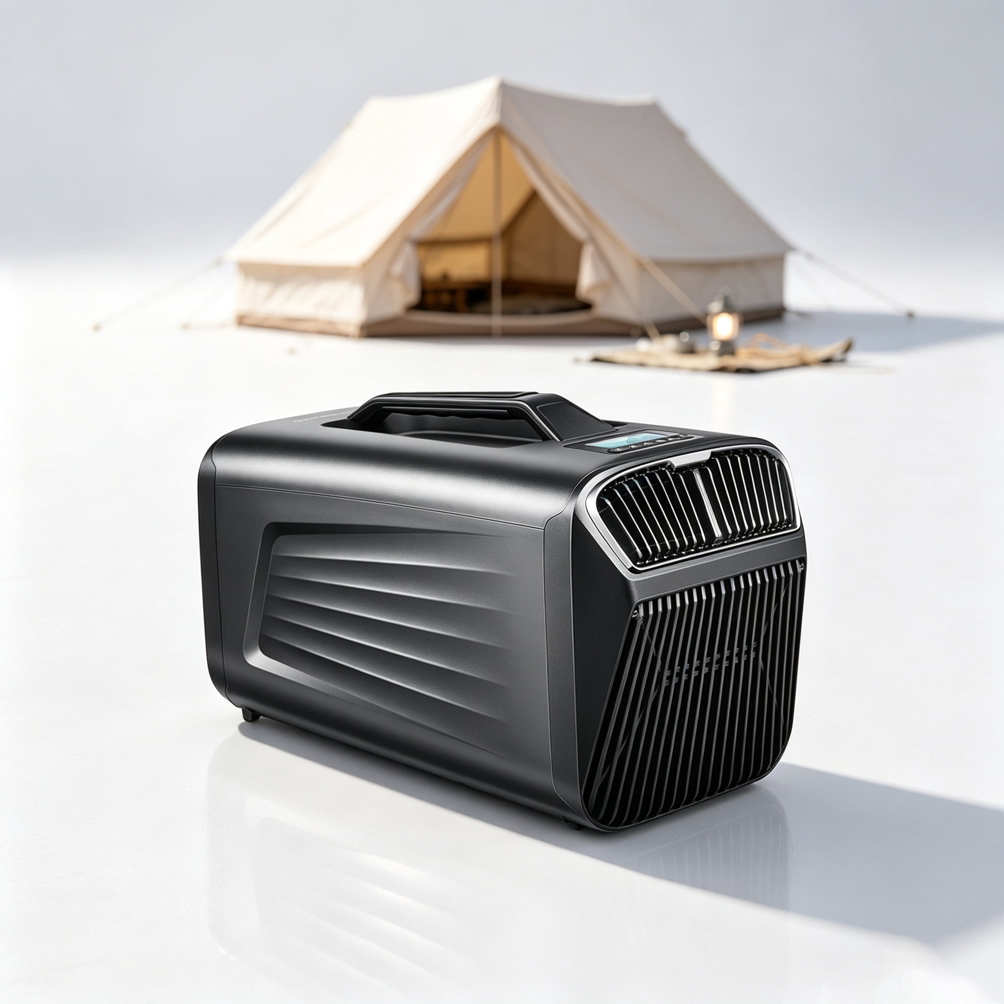 Outohome 5200BTU Portable Camping Air Conditioner For Tent Outdoor and Indoor Use,400W Low Power for RV,Truck,Van and Car Cooling (Dark Grey)