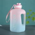 thumbnail image 1 of Outoloxit 2200ML(74OZ) Large Water Bottle with Straw and Tea Infuser, Frosted Plastic Big Belly Cup for Outdoor Sports Gym Hiking, Leak Proof BPA Free Portable Jug with Carry Rope for Men Women, 1 of 8