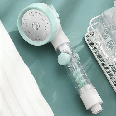 Outoloxit 3 ModesShower Head - High-Pressure Handheld Showerhead One-touch Water StopHandheld Turbocharged Small Barbarian Shower Handheld, Green