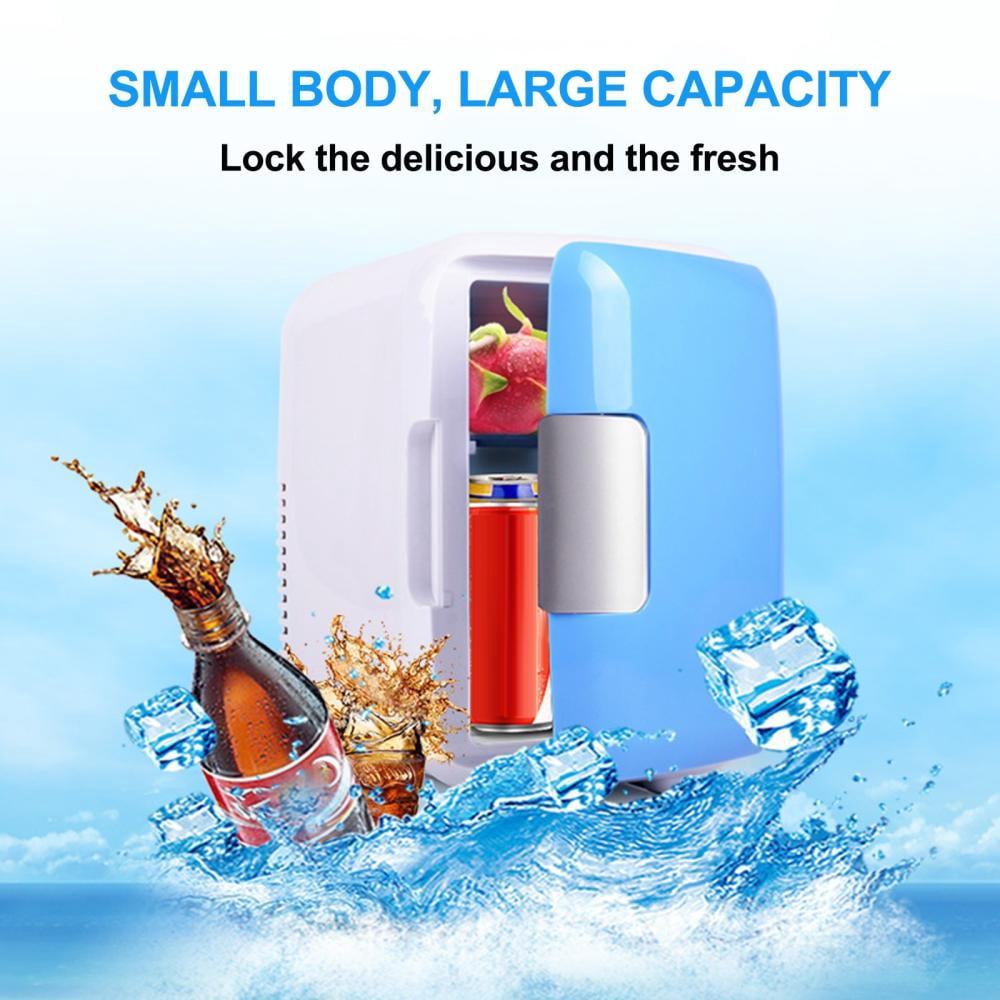 Outoloxit 4L Portable Mini Fridge for Car and Travel, Dual-Temperature Refrigerator and Food Warmer for Outdoor, Office, and Personal Use