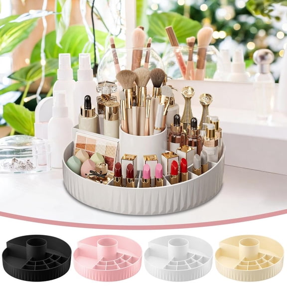 Outoloxit 9.2-Inch Rotating Lazy Susan Turntable, Multi-Purpose Organizer for Cosmetics, Spices, and Desktop Storage, 360-Degree Spin with No Tools Required