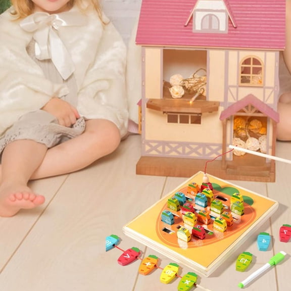 Outoloxit 9-in-1 Multifunctional Educational Building Block Toy Box for Kids with Alphabet, Number Pairing, Fishing, Painting & More Interactive Learning Games