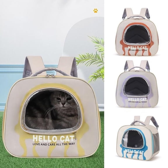 Outoloxit Astronaut-Inspired Large Capacity Pet Backpack for Outdoor Travel with Transparent Window and Ventilation System, Waterproof and Lightweight Design