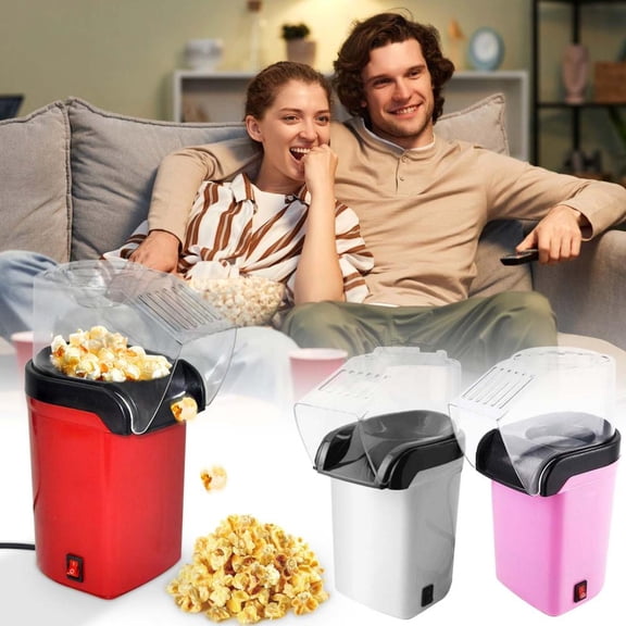 Outoloxit Automatic Electric Popcorn Maker for Home Use, 1200W Fast Popcorn Popper with Easy Clean for Movie Nights and Family Fun