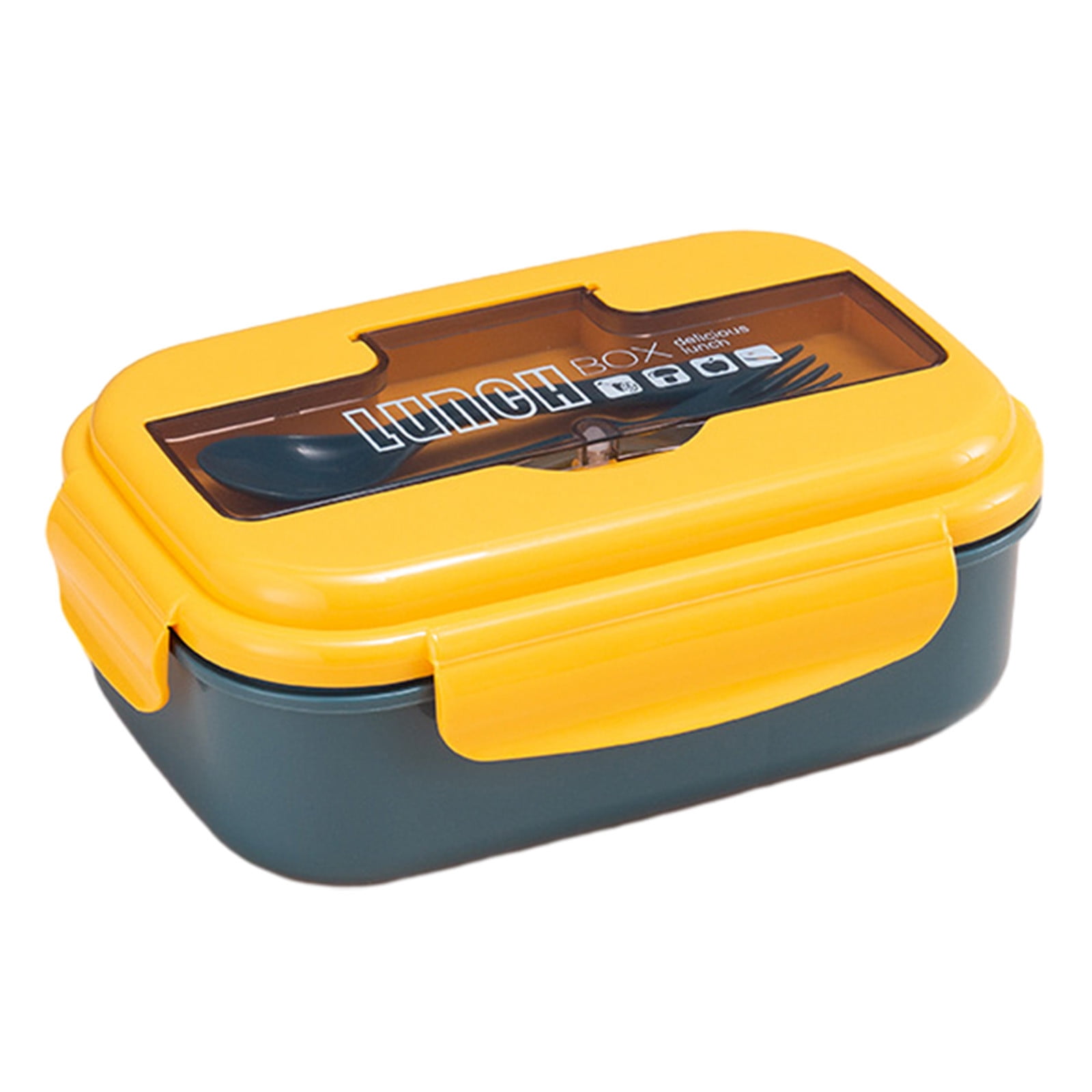 Outoloxit Bento Box Set 1100ML Leakproof Lunch Box Kit 2 Compartment