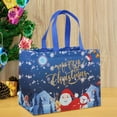 thumbnail image 1 of Outoloxit Christmas Gift Bags 13x10x7 Inches 5-Pack Reusable Non-Woven Tote Bags with Handles for Christmas Gift Wrapping, Shopping, and Party Favors, 1 of 8