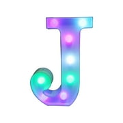 Outoloxit Colorful LED Marquee Letter Lights with Remote – Party Bar Letters with Lights Decorations for The Home - Multicolor, White