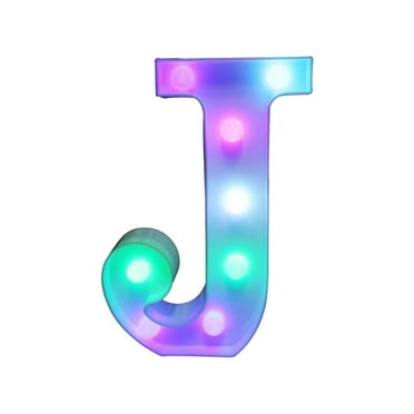 Outoloxit Colorful LED Marquee Letter Lights with Remote – Party Bar Letters with Lights Decorations for The Home - Multicolor, White