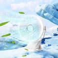 thumbnail image 1 of Outoloxit Compact Clip on Desk Fan with Night Light and USB Charging, 3-Speed Adjustable, 720° Rotation for Home Office Outdoor Use, 1 of 8