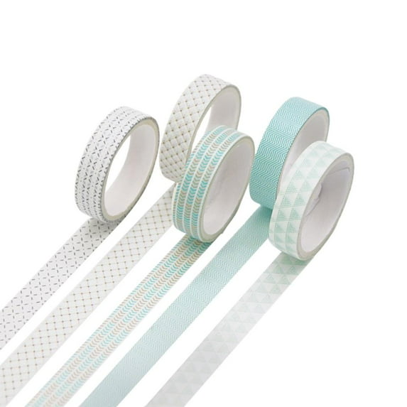 Outoloxit Decorative Washi Tape Set (5 Rolls), Removable Paper for Scrapbooking & DIY Projects