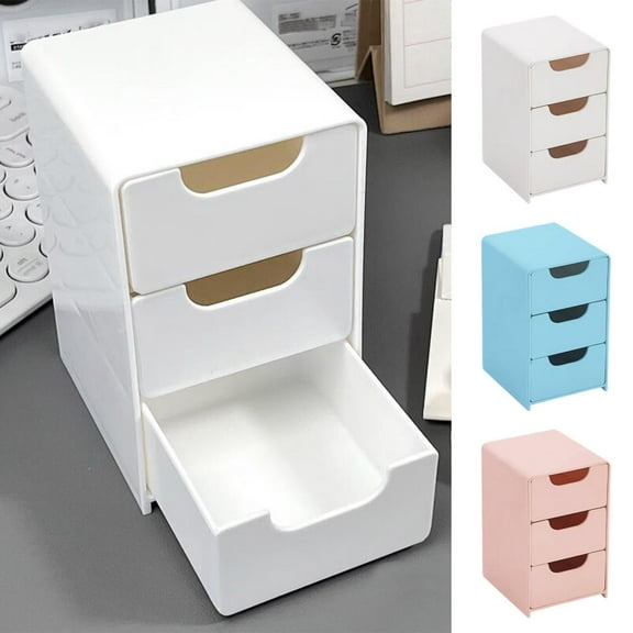 Outoloxit Desktop Drawer Organizer, Stackable Plastic Storage Box with Sliding Drawer for Bedroom, Kitchen, Office, and Bathroom