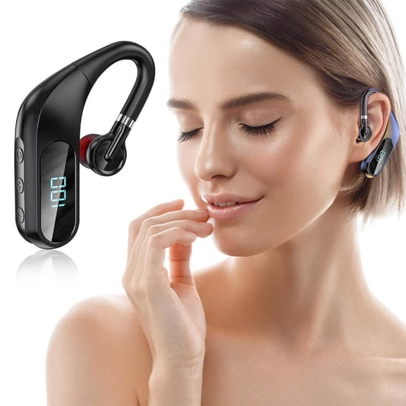 Outoloxit Digital Display Wireless Bluetooth Earbuds 5.0 with Noise Cancelling, 20H Playback for Car Driving