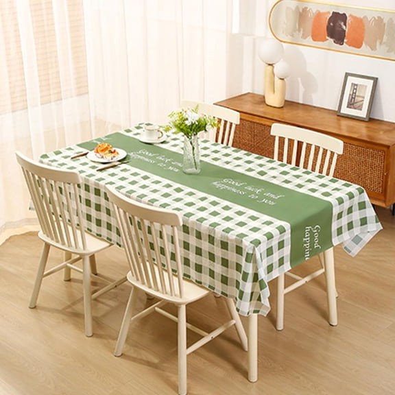 Outoloxit Disposable Plaid Tablecloth Waterproof Oil-Resistant Washless for Parties Picnics Family Gatherings Eco-Friendly Multiple Sizes