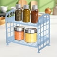 thumbnail image 1 of Outoloxit Double Layer Collapsible Dish Drainer Rack for Kitchen Sink, Countertop Storage Organizer with Filter, Space Saving Portable Rack for Chopsticks, Bowls and Utensils, 1 of 8