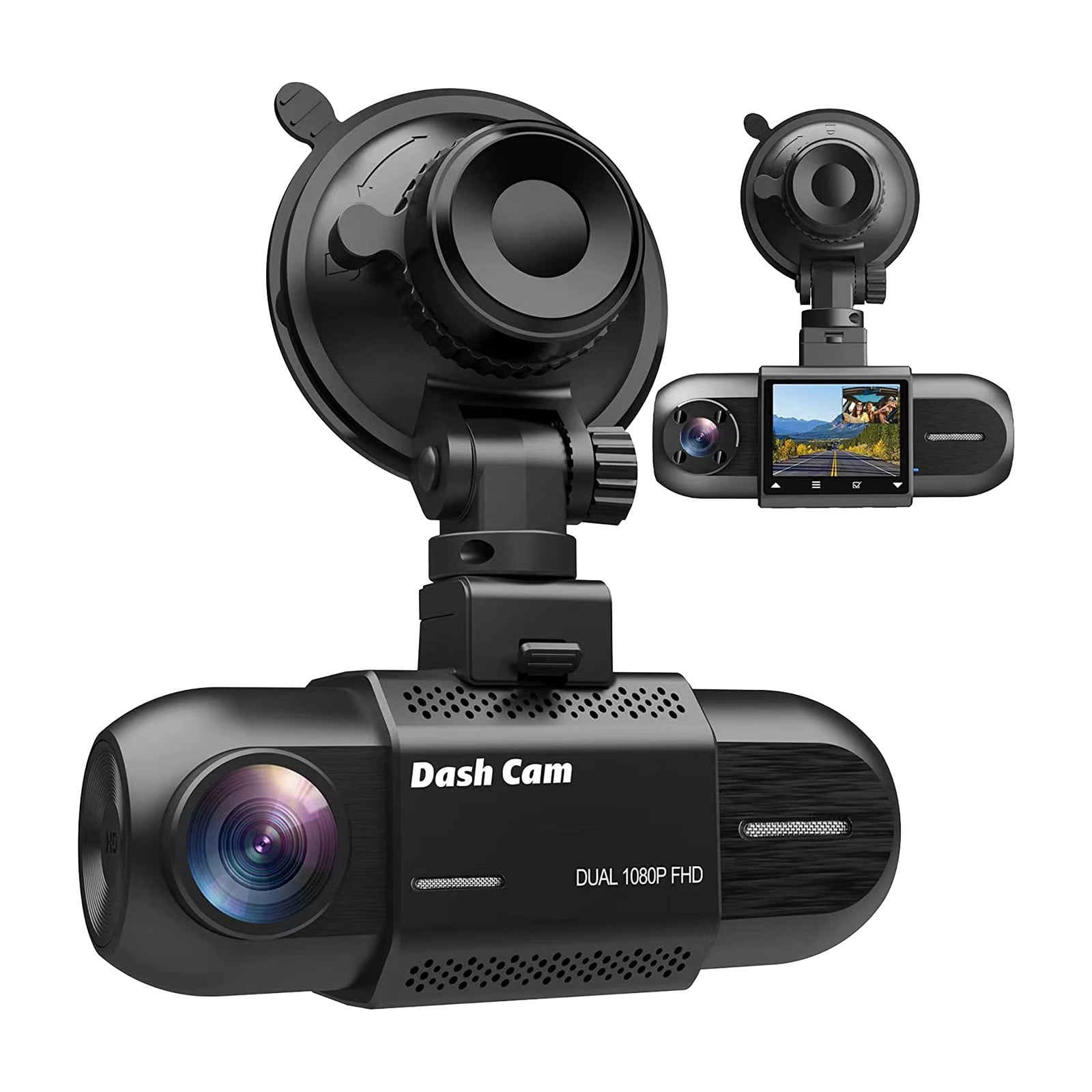 Outoloxit Driving Recorder 1.5inch 1080P Highdefinition Front and